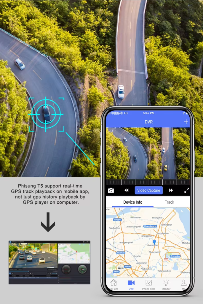 GPS Tracker Video Recorder Mobile DVR